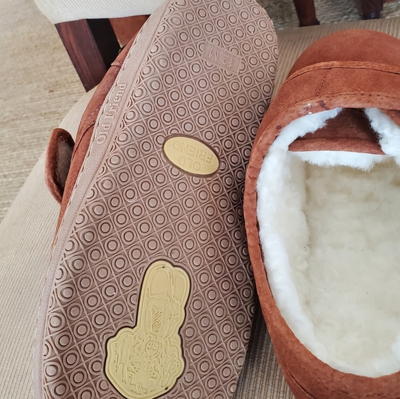 Old Friend chestnut suede adjustable strap shoe - Picture 3 of 5